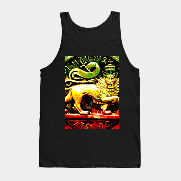 Jah Rastafari Ancient Lion of Judah Design Tank Top by rastaseed